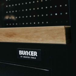 BUNKER Modulare Hartholz-Werkzeugplatte für Eckschrank, 87cm