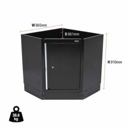 BUNKER Modularer Eck-Standschrank, 87cm