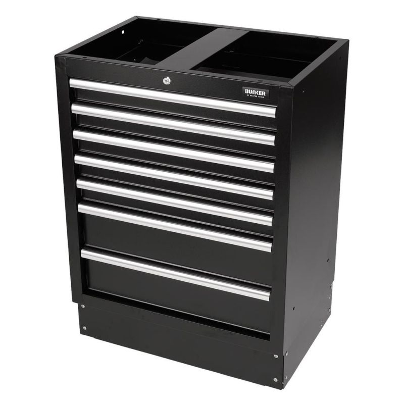BUNKER Modularer Standschrank, 7 Schubladen, 68cm