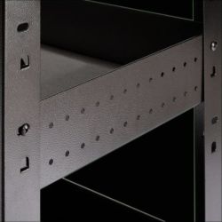 BUNKER 3-Etagen-Rollwagen mit Zuggriff und Edelstahl-Werkzeugplatte, 714mm