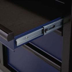 BUNKER Fahrbarer Werkbank-Werkzeugschrank, 7 Schubladen, 104cm, blau