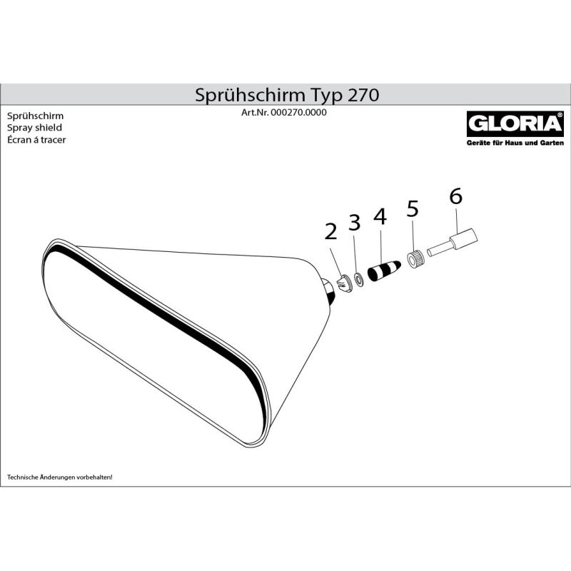 Gloria Spritzschirm 270 – Gloria