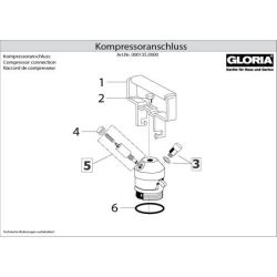 Gloria Kompressoranschluss, Ölfest – Gloria