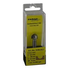 Famag HM-Hohlkehlfräser D8 B8 R4 GL32 mm SØ8 mm ohne Anlauflager *3