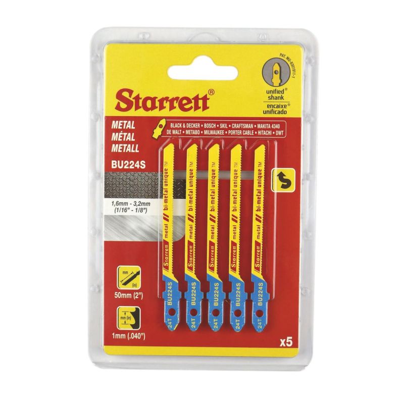 Starrett Bi-Metal Unique Stichsägeblatt – Metal Cutting
