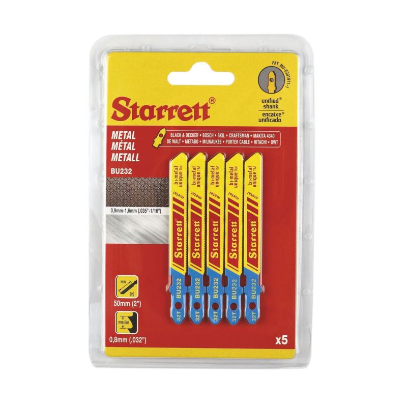 Starrett Bi-Metal Unique Stichsägeblatt – Metal Cutting