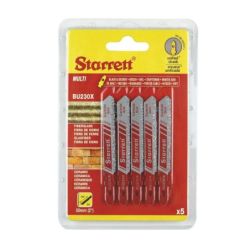 Starrett Stichsägeblatt Hartmetallbeschichtet – Carbide Grit – Abrasive Materials (5-Pack)