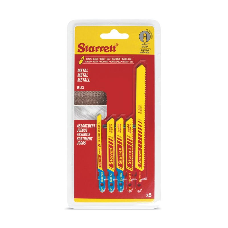 Starrett Bi-Metal Unique Stichsägeblatt-Sortiment – Metal Cutting Assortment