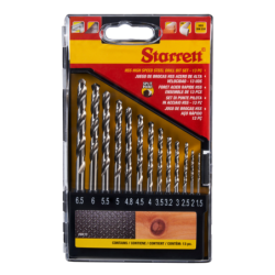 Starrett HSS-Spiralbohrer Set – 13-Piece (KBK13)