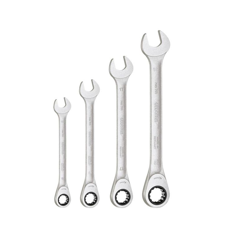 Gedore Satz Maulschlüssel mit Ringratsche in Tasche