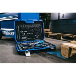 Gedore Steckschlüssel-Satz 1/4"+1/2" 69-tlg