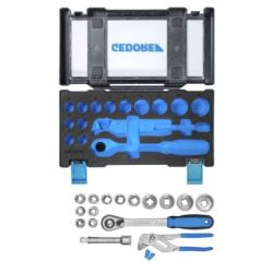 Gedore Steckschlüssel-Satz 1/2" mit Zangenschlüssel