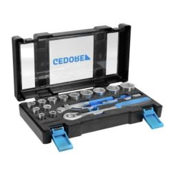 Gedore Steckschlüssel-Satz 1/2" mit Zangenschlüssel