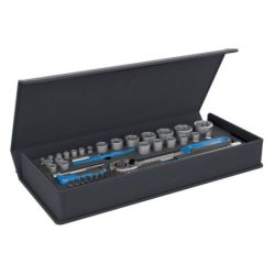 Gedore Steckschlüssel-Satz 1/4"+1/2" 52-tlg