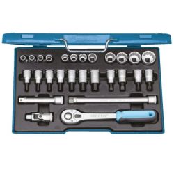 Gedore Steckschlüssel-Satz 1/2" 27-tlg UD 10-30 mm