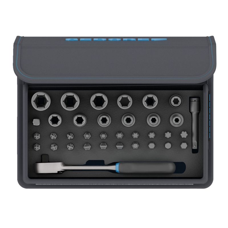 Gedore Bit-Steckschlüssel-Satz mit Knarre 1/4" 35-tlg