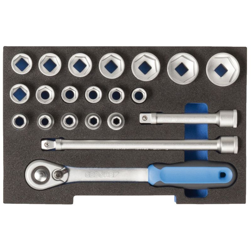 Gedore Steckschlüssel-Satz 1/2" in 1/2 L-BOXX 136 Modul