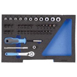 Gedore Steckschlüssel-Satz 1/4" in 1/2 L-BOXX 136 Modul