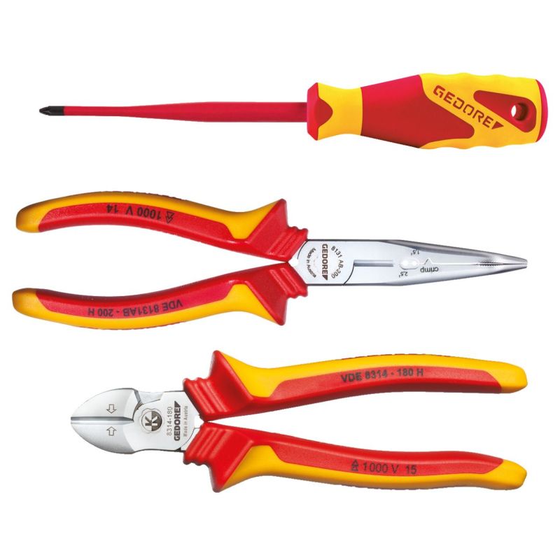 Gedore VDE-Werkzeugsatz 3-tlg in L-BOXX Mini
