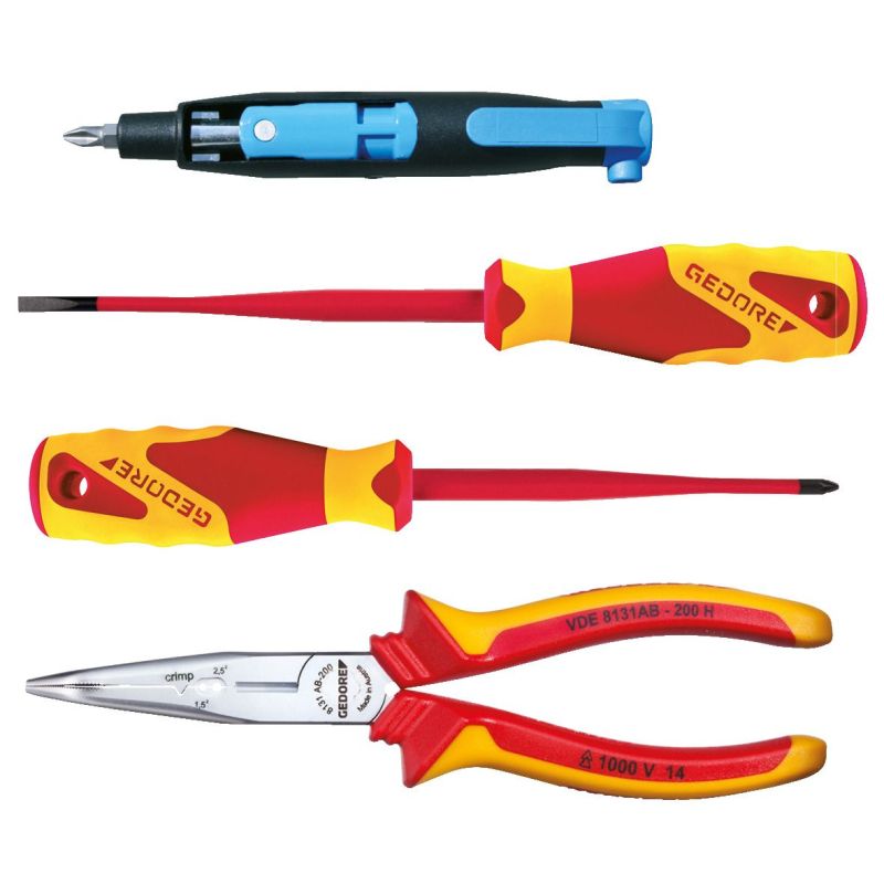 Gedore VDE-Werkzeugsatz 4-tlg in L-BOXX Mini