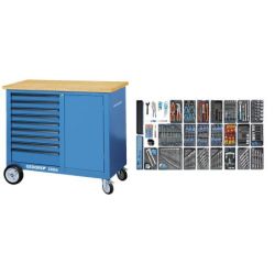 Gedore Rollwerkbank mit Sortiment