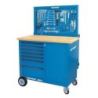 Gedore Rollwerkbank mit Rückwand + Hakensortiment