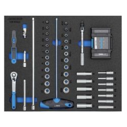 Gedore Steckschlüssel-Sortiment 1/4" in CT-Modul 67tlg