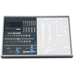 Gedore Steckschlüssel-Sortiment 1/4" in CT-Modul 67tlg