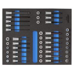 Gedore Steckschlüssel-Satz 3/8" in CT-Modul 52tlg