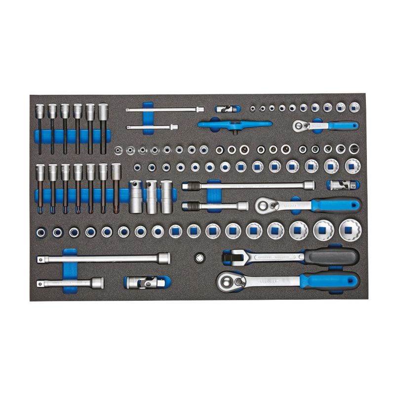 Gedore Steckschlüssel-Satz 1/4"-3/8"-1/2" in CT-Modul