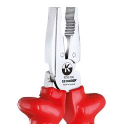 Gedore VDE-Kraft-Kombinationszange mit Tauchisolierung