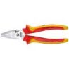 Gedore VDE-Kraft-Kombinationszange mit Hüllenisolierung