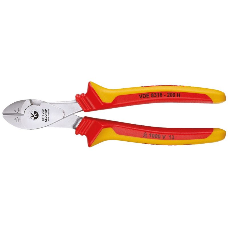 Gedore VDE-Kraft-Seitenschneider mit Hüllenisolierung