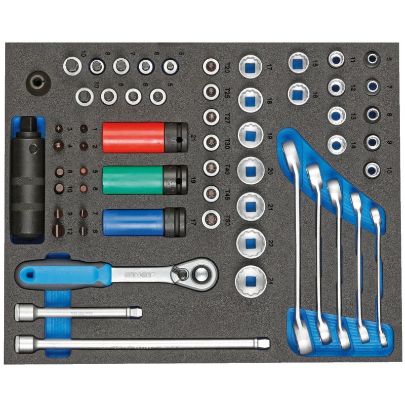Gedore Werkzeugsortiment in 2/4 CT-Modul