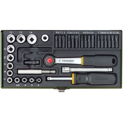 PROXXON Schraubersatz 1/4" (39-teilig)