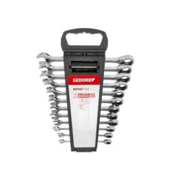 Gedore Ringratschenmaulschl.Satz SW8-19mm 12tlg