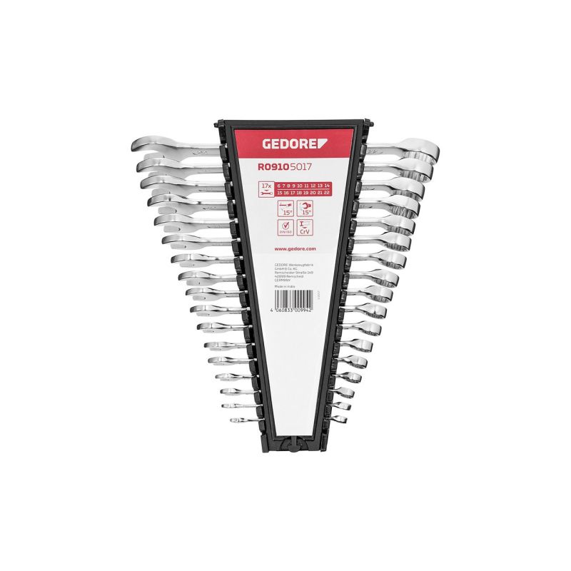 Gedore Ringmaulschl.Satz SW6-22mm 17tlg