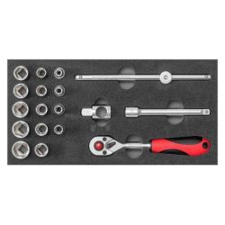 Gedore Steckschl.Satz 3/8 1/3 CT-Modul 18 tlg