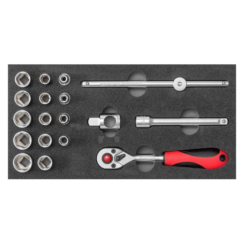 Gedore Steckschl.Satz 3/8 1/3 CT-Modul 18 tlg