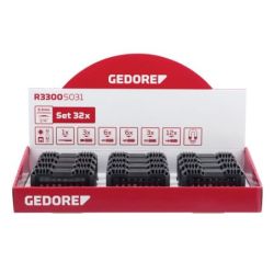 Gedore Display 12xBit-Box 1/4 SL+PH+PZ+TX 32tlg