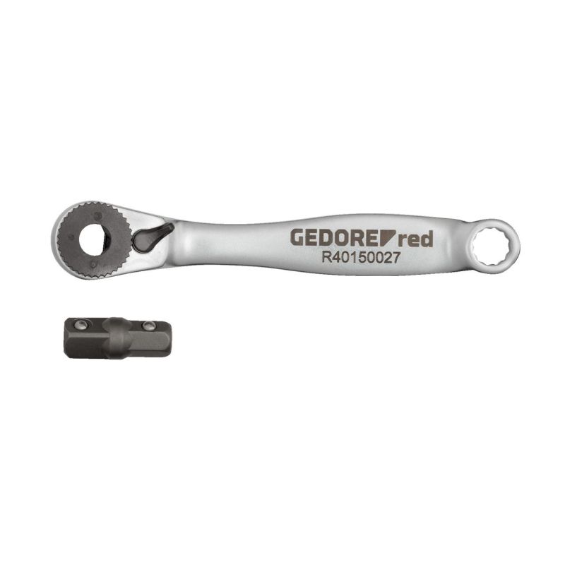 Gedore Bit-Knarre L/R. 1/4 L.91mm RSW6°+Adapter