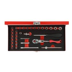 Gedore Steckschl.Satz 1/4 SW4-13mm 33tlg