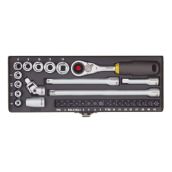 PROXXON Feinmechaniker-Steckschlüssel- und Schraubersatz 1/4" (32-teilig)