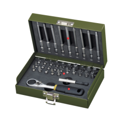 PROXXON Feinmechanikersatz mit 1/4" MICRO-Bit-Ratsche (36-teilig)