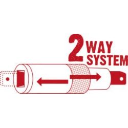Gedore Reduzier-/Vergrö.Adaptersatz 6in2 2tlg