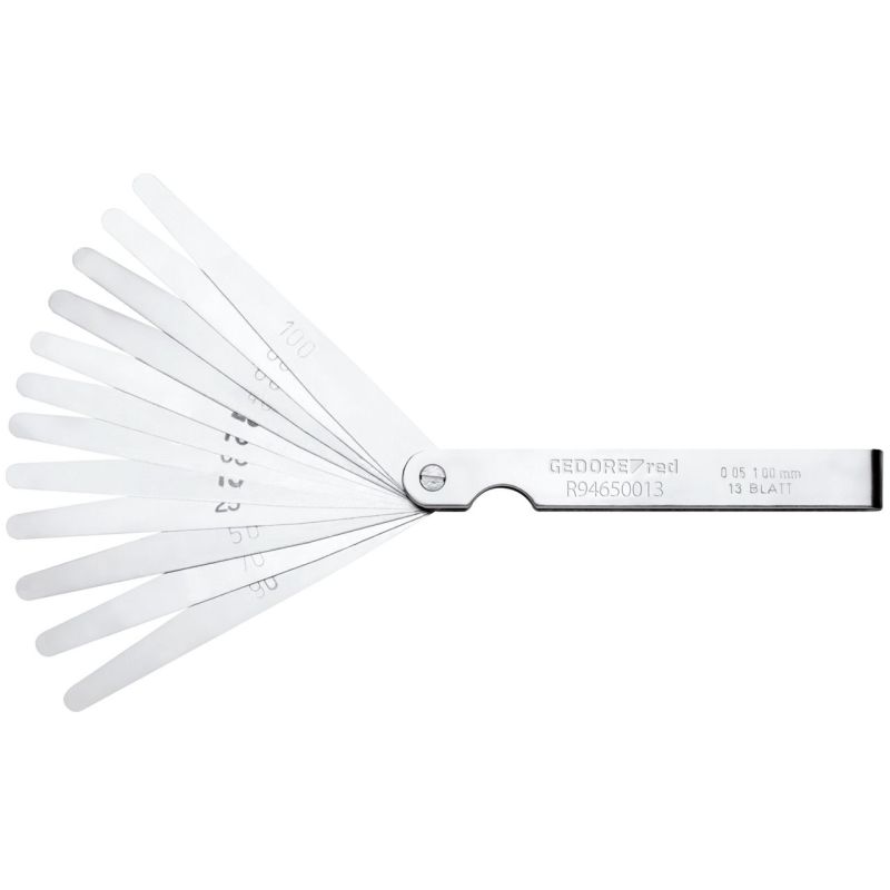 Gedore Fühlerlehrensatz-Fächer 5-100/100 13tlg