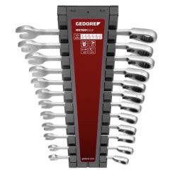Gedore Ringratschenmaulschl.Satz SW8-19mm 12tlg