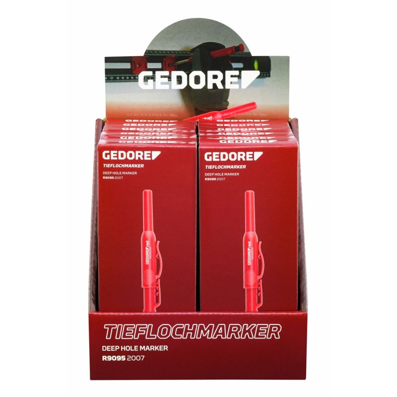 Gedore Display Tieflochmarker (12 Stück)