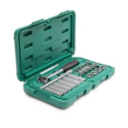 Sata 22 Tlg. 3/8 Zoll 6-Kant Steckschlüssel Satz