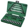 Sata 35 Tlg. 1/4 Zoll & 3/8 Zoll E-Torx Stecknuss & Ringmaulschlüssel Set